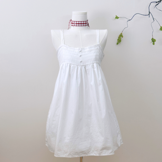Eyelet Babydoll Dress ♡₊˚⊹