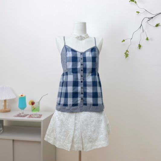 Gingham Summer Top ˚｡ ✿