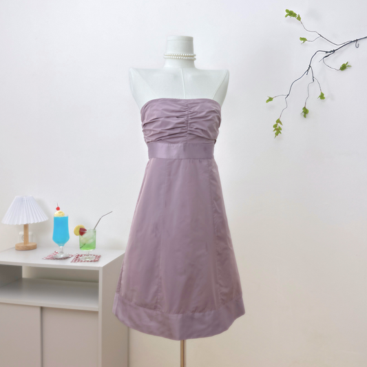 Lavender Dress with Bow on the Back.